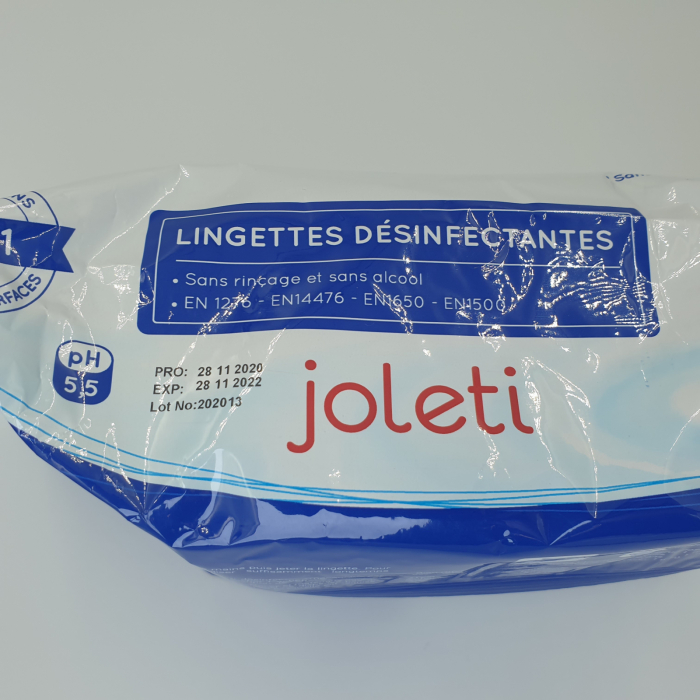 Joleti Lingettes désinfectantes 2 en 1